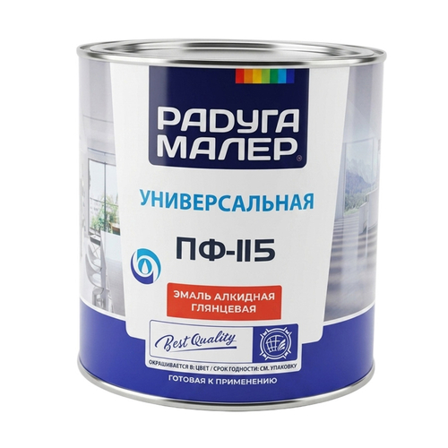 Эмаль ПФ-115 РАДУГА белая  2,7кг
