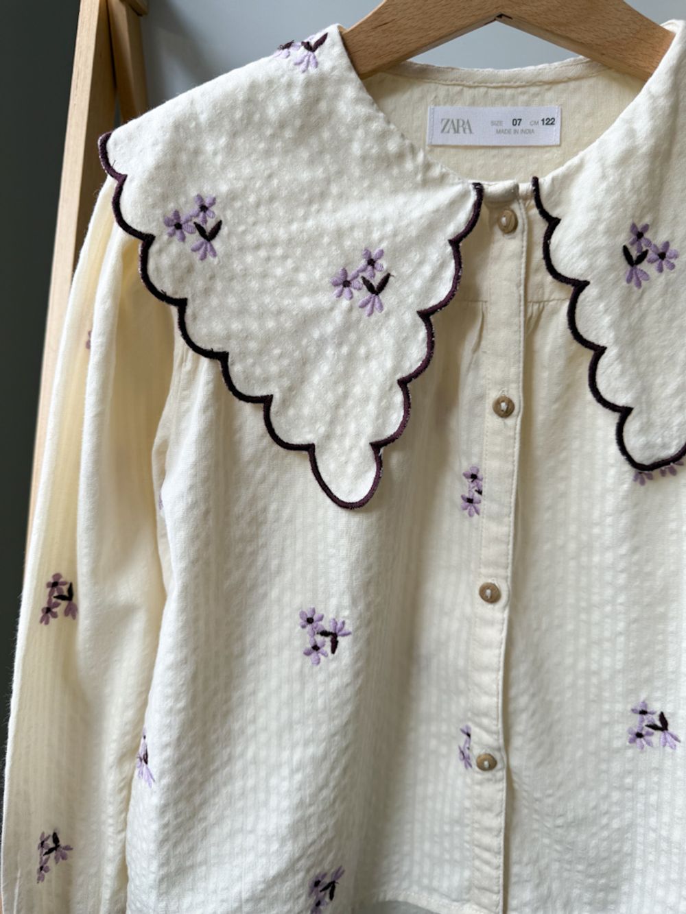 Хлопковая блузка Zara, 122