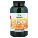 Swanson Vitamins, витамин E-1000, смешанные токоферолы, 1000 МЕ (671,1 мг), 250 мягких таблеток