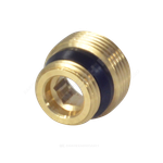 Переходник латунь 1/2"x3/4" под евроконус НР R483 Giacomini R483Y023