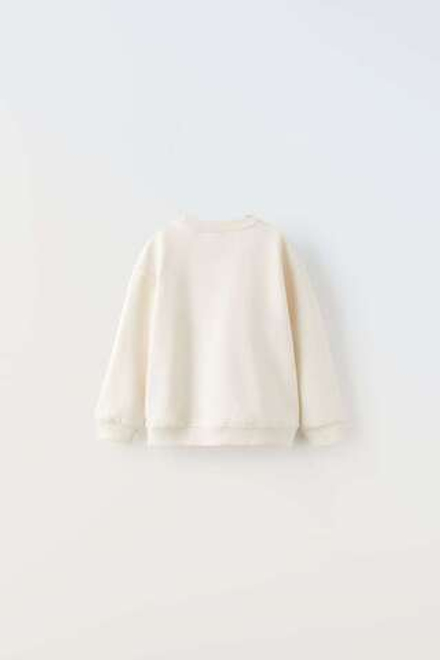 ZARA ХУДИ С ВЫШИВКОЙ, ЭКРЮ