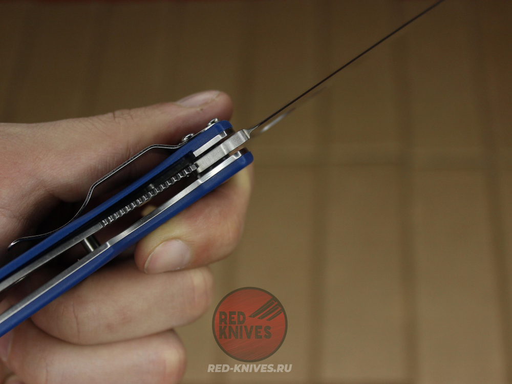 Нож Spyderco Tenacious LTW - синяя рук., белый клинок RK-417