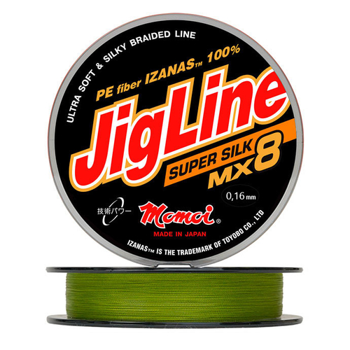 Шнур JigLine Super Silk 0,16 мм., 13 кг, 100 м, хаки