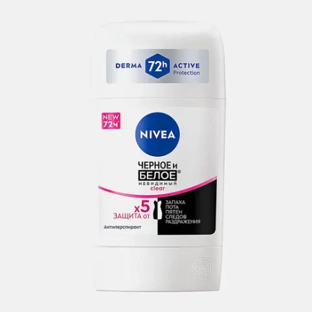 Антиперспирант Черное и белое женский NIVEA 50мл