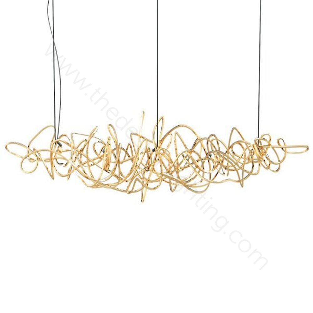 Pendant design lamp Doodle by Terzani (Gold)