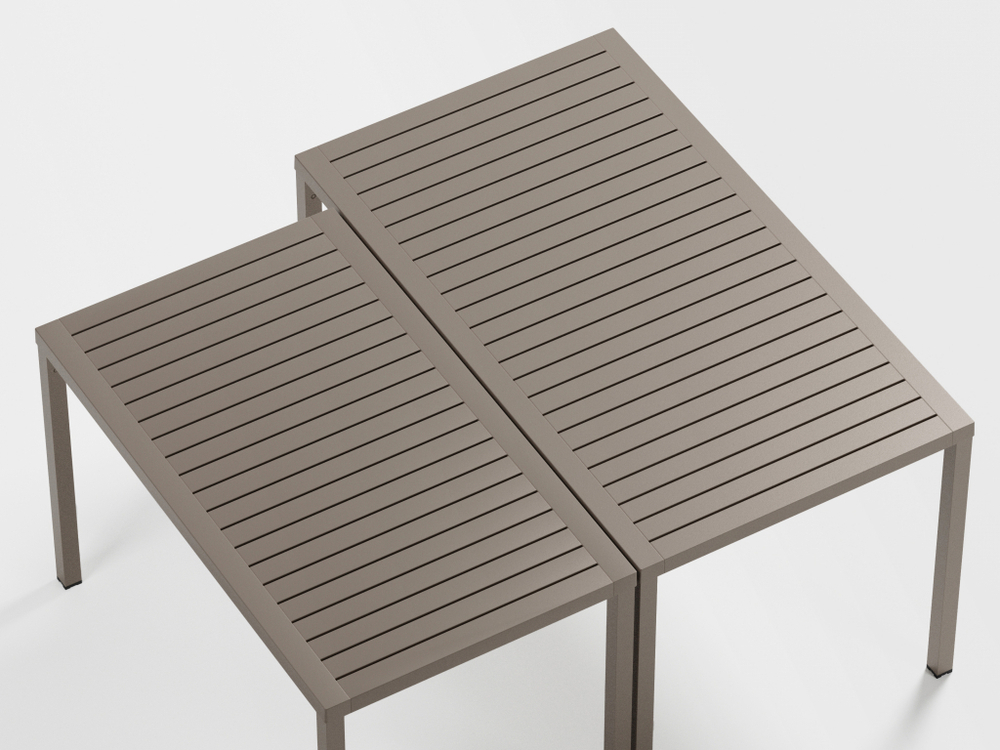 Стол пластиковый обеденный Nardi Cube 120x70, тортора