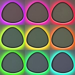 Citilux ТRIO CL215B251E LED RGB Люстра с пультом Чёрная