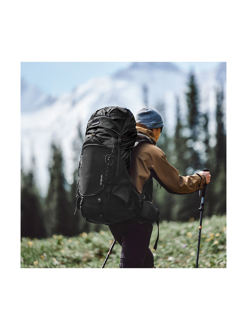 Рюкзак Naturehike CNK2450XB014 Helium 70 л черный M,6975641883876