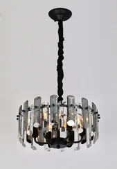 Люстра подвесная Rilon 89001/6 BK, 6×40 Вт, чёрная