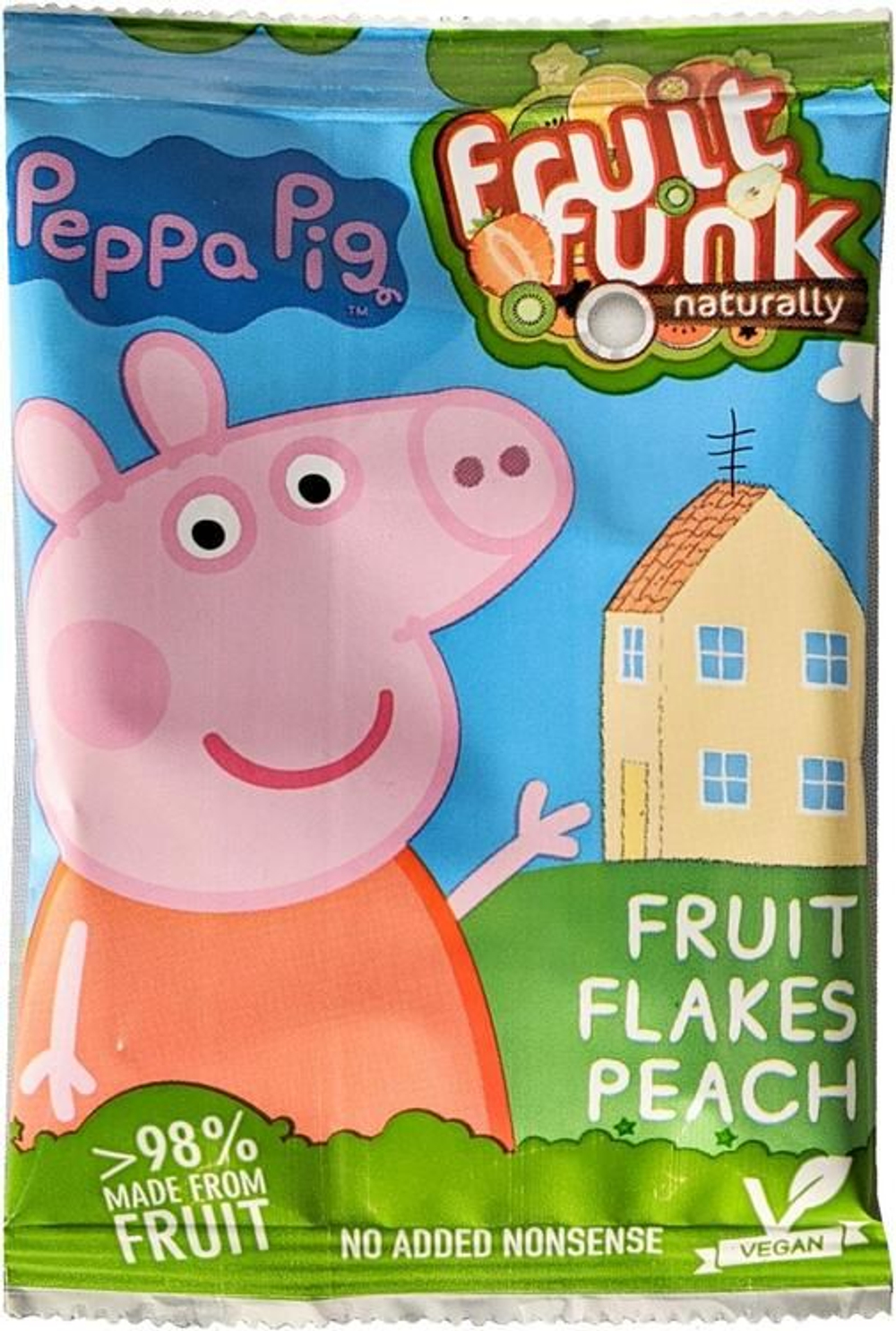Fruitfunk Фруктовые снеки Peppa Pig и Paw Patrol, персик и клубника, 4 уп. по 16 г (из Финляндии)