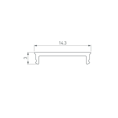 Экран SL-SLIM15-H10-W14-2000 OPAL (Arlight, Пластик)