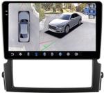 Магнитола для KIA Sorento 1 2006-2011 - FarCar BX3063M-360 монитор 9.5" 2K QLED на Android 13, Быстрая, CarPlay, 4G SIM-слот, 4 камеры в комплекте