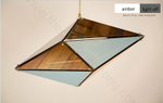 Pendant design lamp  Maxhedron Horizontal by Bec Brittain (Amber)