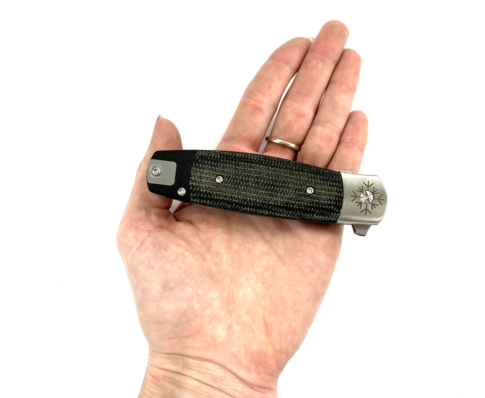 Нож складной Карачун-02, D2, G10 и сталь