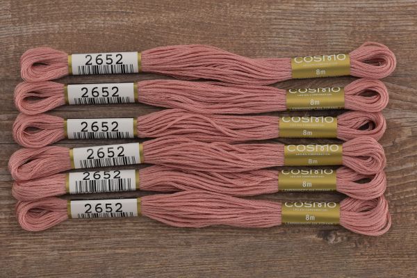 Мулине Lecien Cosmo, цв. 2652 / 6 мот. по 8 метров, в 6 сложений