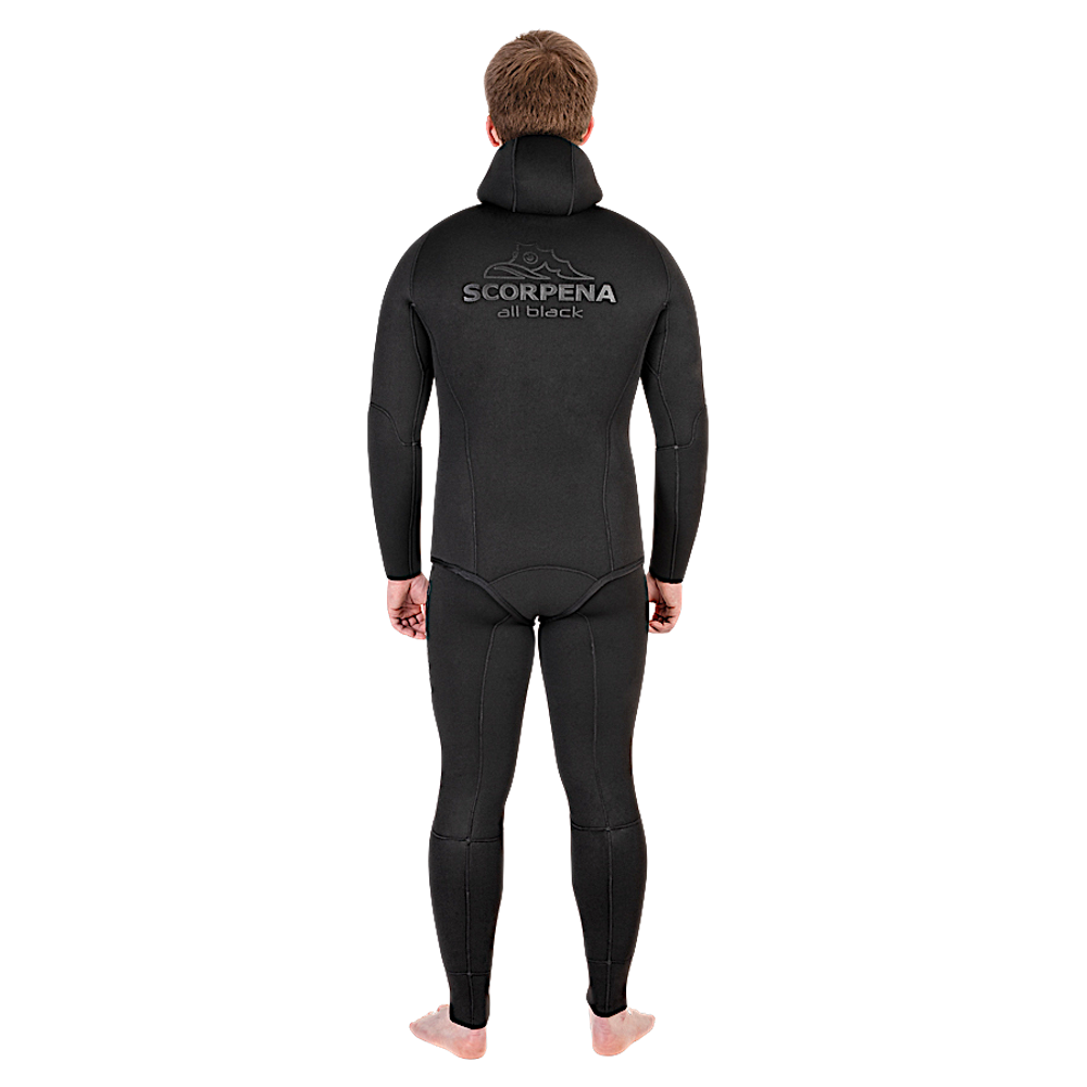 Гидрокостюм Scorpena AllBlack 7мм ОП/Н -