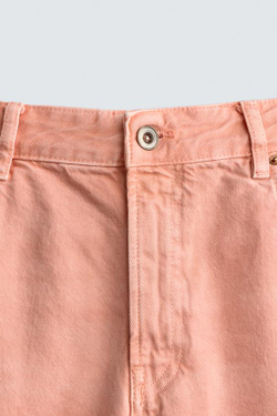 ZARA ДЖИНСЫ FLARED FIT, РОЗОВЫЙ