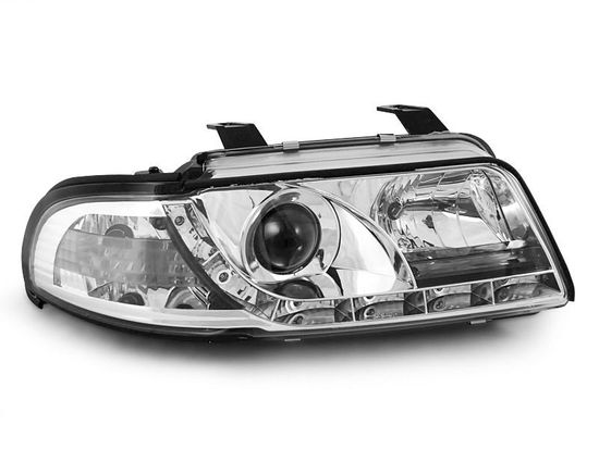 Передние фары Audi A4 B5 daylight chrome