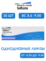 Однодневные контактные линзы SofLens Daily Disposable (уп. 30 линз)