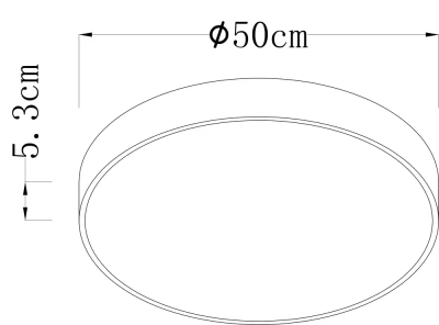 Потолочный светильник Arte Lamp ARENA A2672PL-1BK, 1хLED