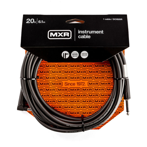 MXR DCIS20R инструментальный кабель, 6 м, прямой и угловой джеки