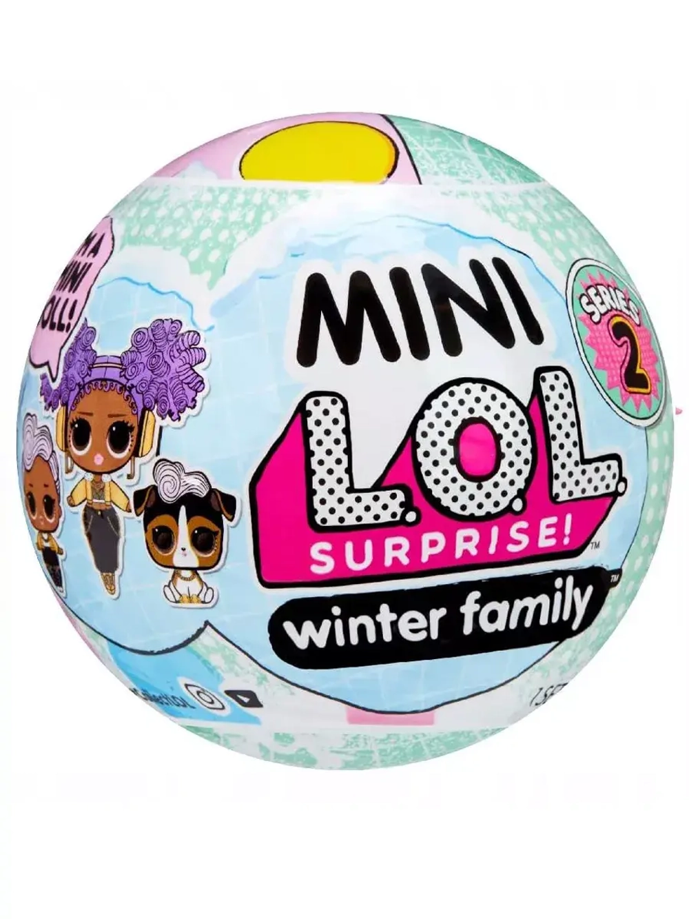 Куклы фигурки Лол Сюрприз в шаре Winter family оригинал