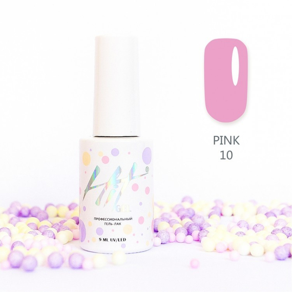 Гель-лак ТМ "HIT gel" №10 Pink, 9 мл
