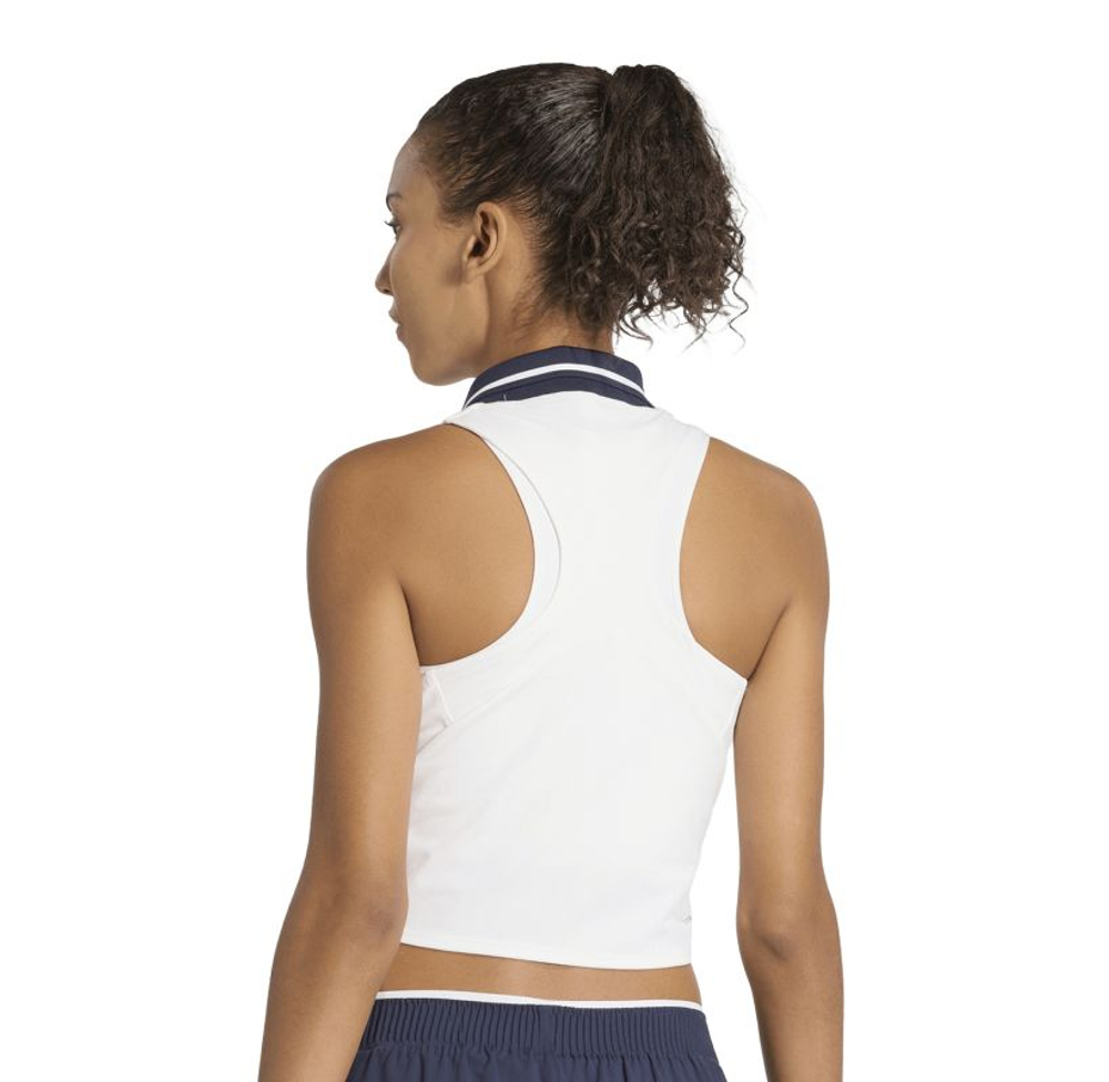Женский теннисный топ Adidas Tennis Climacool Crop Tank Pro - white
