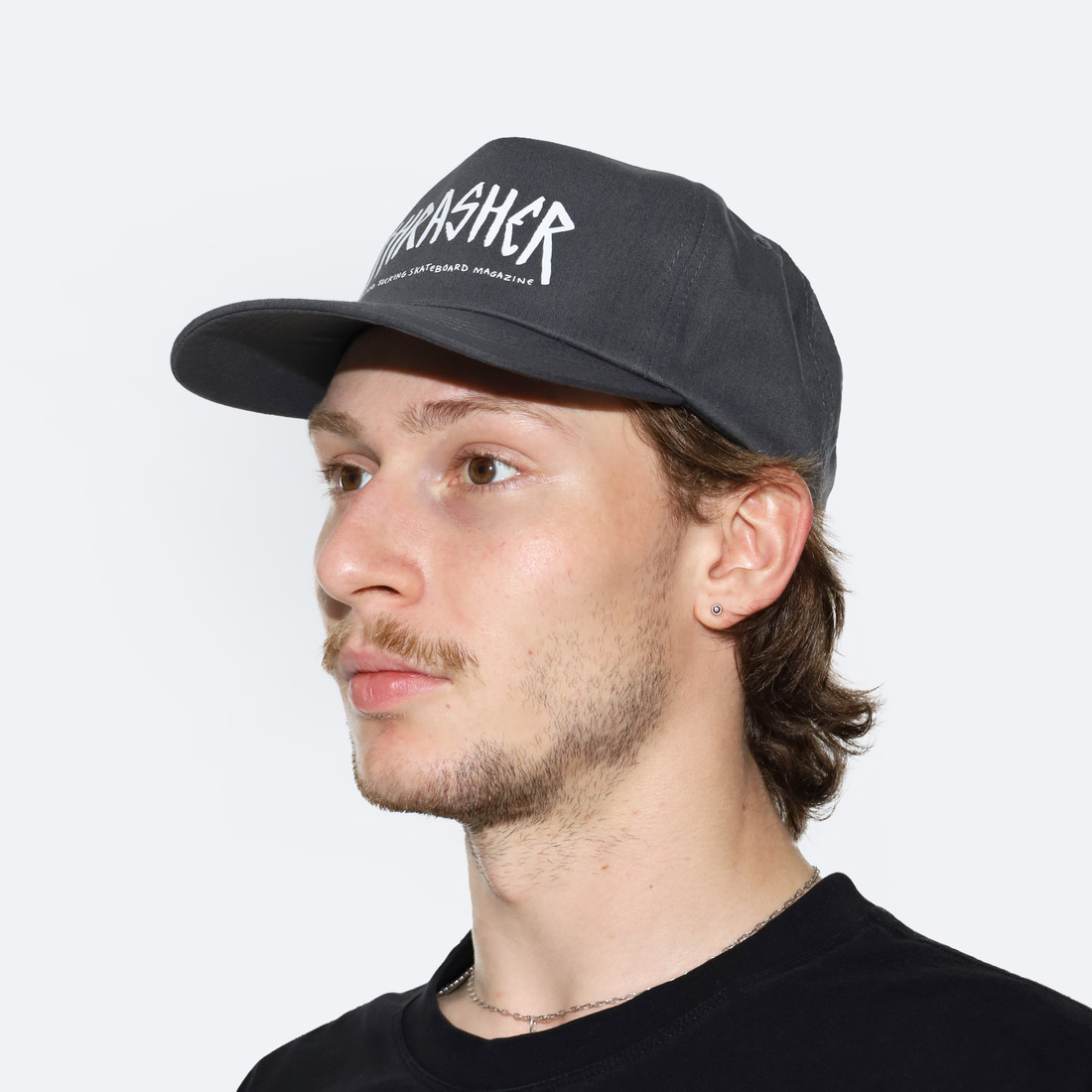 Купить Кепка Thrasher x Toy Machine Scratch Snapback (charcoal)