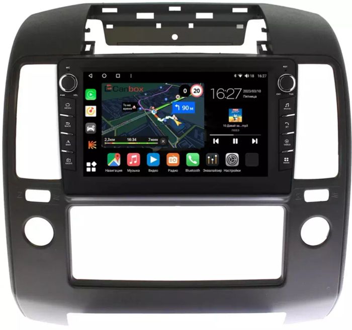 Магнитола для Nissan Navara D40 2004-2008 кондиционер - Canbox 9-1103 Android 10, Быстрая, CarPlay, 4G SIM-слот