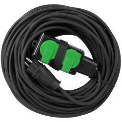 Удлинитель силовой ЭРА GREEN LINE UDL-KG-3x2,5m-30m-IP44 с крышками с заземлением 4 розетки 30м КГ 3x2.5мм2 IP44 | Электротовары