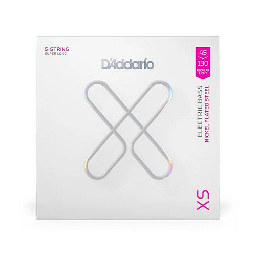 D'ADDARIO XSB45130SL - струны для 5-струнной бас-гитары, с покрытием XS, 45-130