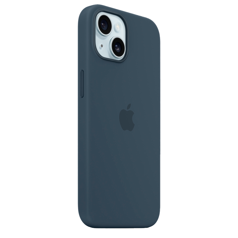 Силиконовый чехол с поддержкой MagSafe Apple Silicone Case для iPhone 15 Plus, Storm Blue (Штормовое небо)