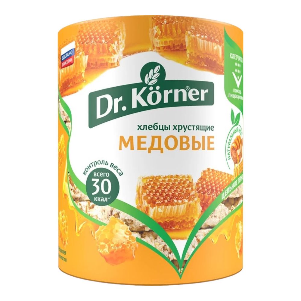 Хлебцы "Злаковый коктейль" медовый, 90 г (Dr. Korner)