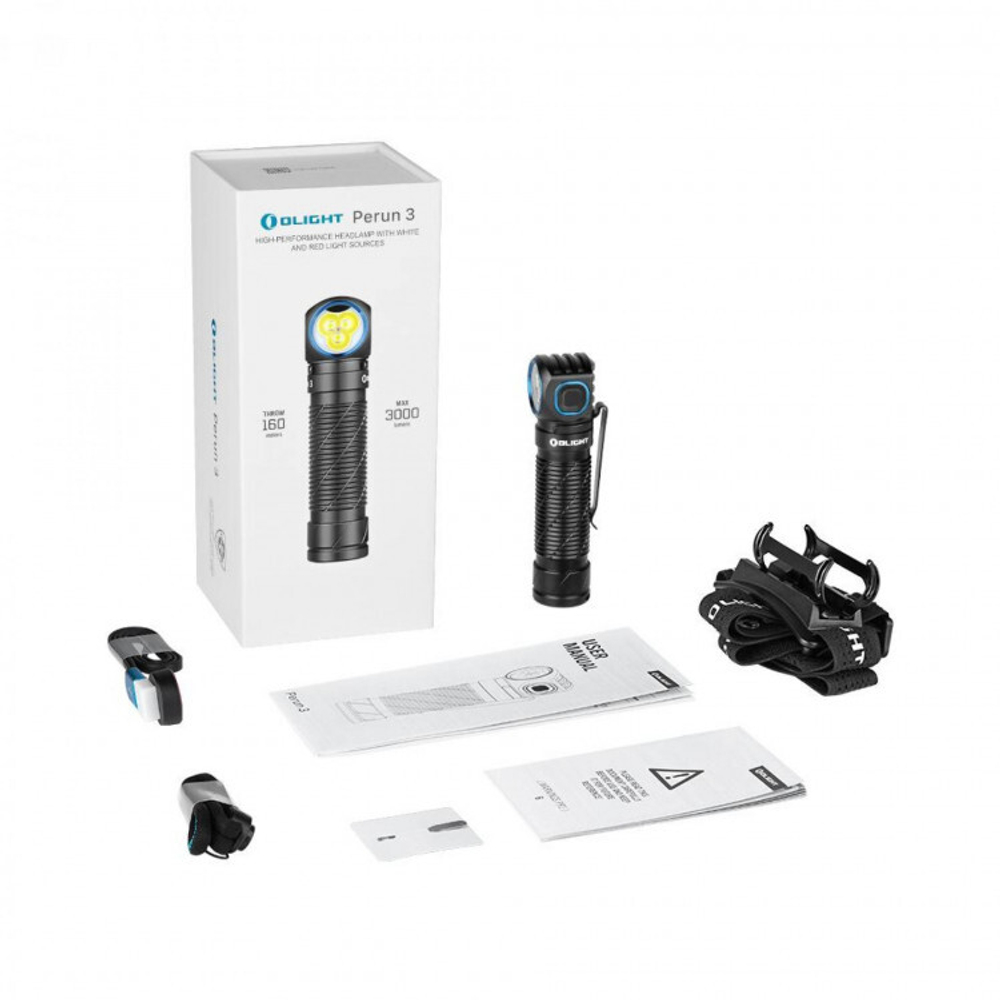 Фонарь налобный Olight Perun 3 black