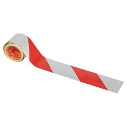 Светоотражающая лента СИЛА STRT-548RW красно-белая 5м х 48мм блистер | Сила