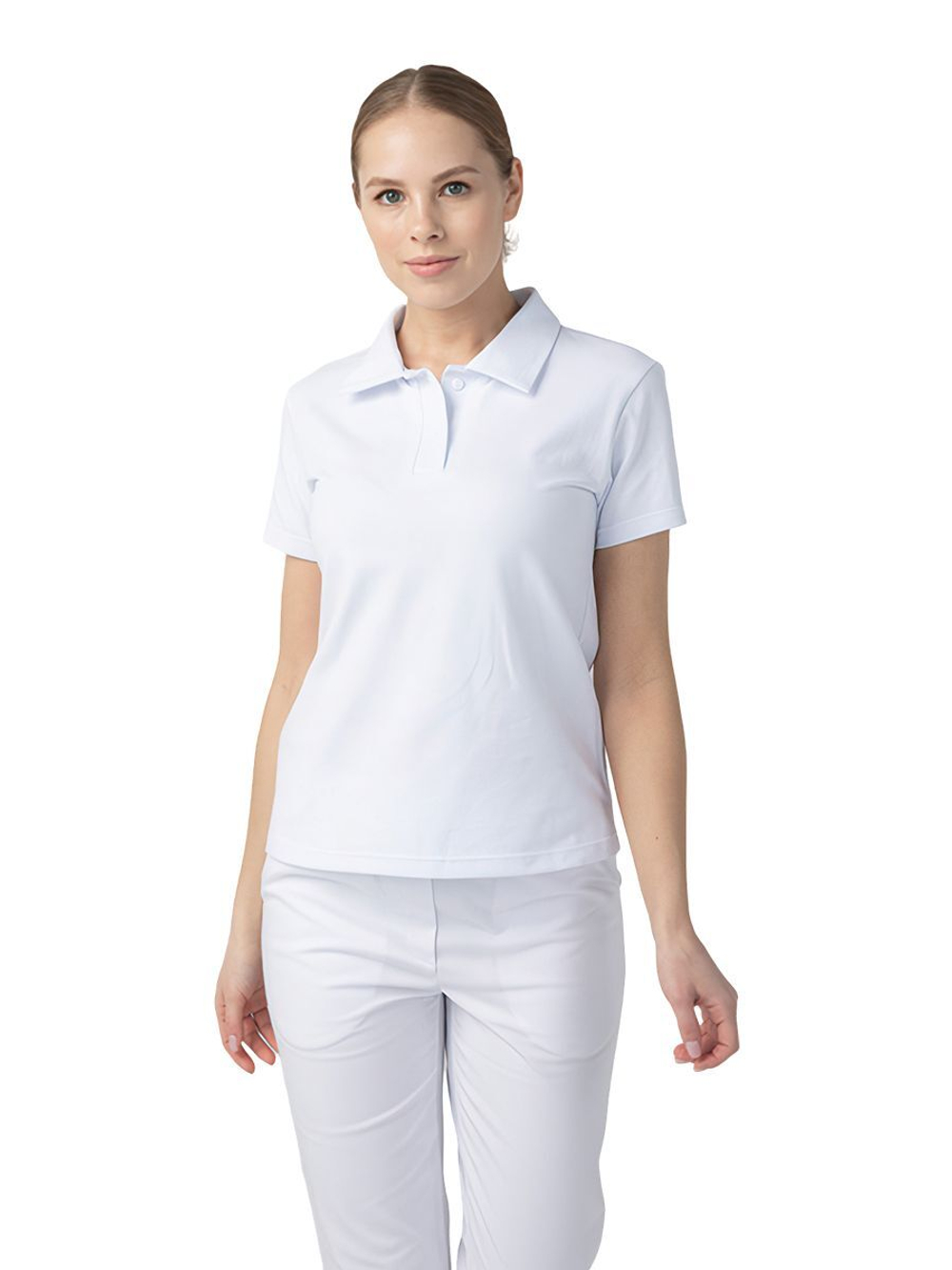 Поло медицинское женское Dr. Nice DRN110, белый, 52