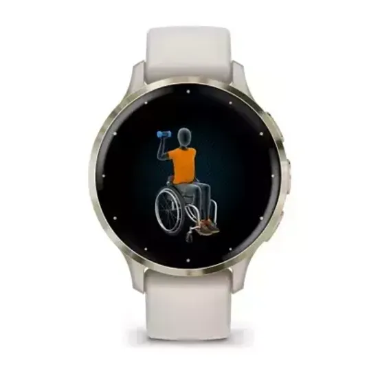 Смарт-часы Garmin VENU 3S ivory case and silicone band 010-02785-04