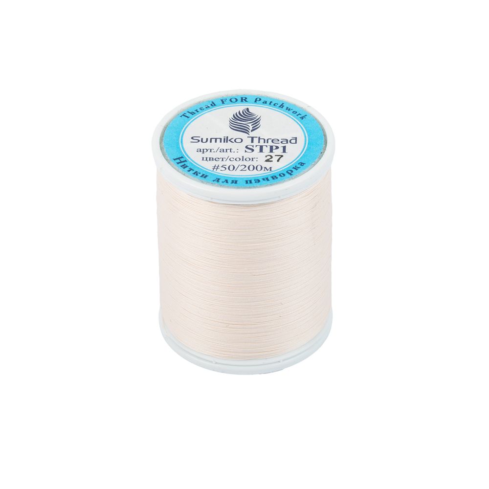 Нитки для пэчворка SumikoThread 200 м, (219 ярд), 27 св.св.бежевый