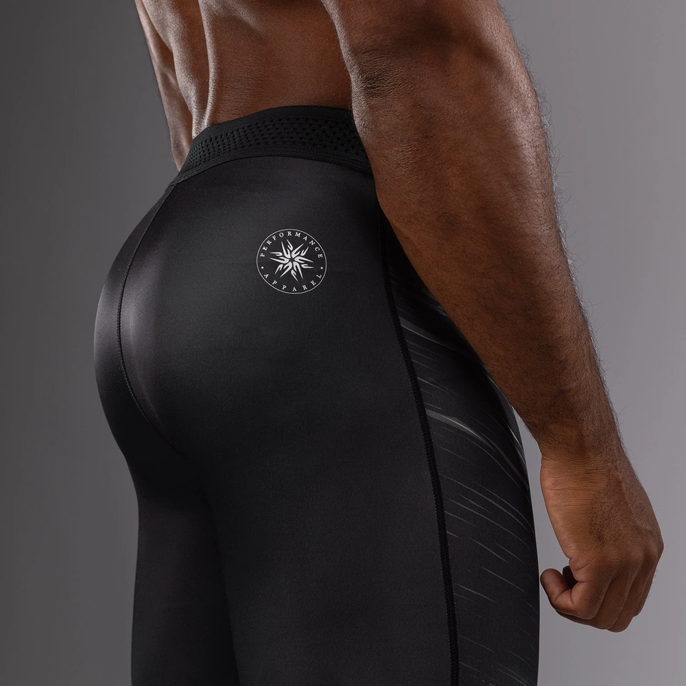 Компрессионные штаны Venum Rapid Black/Storm Grey