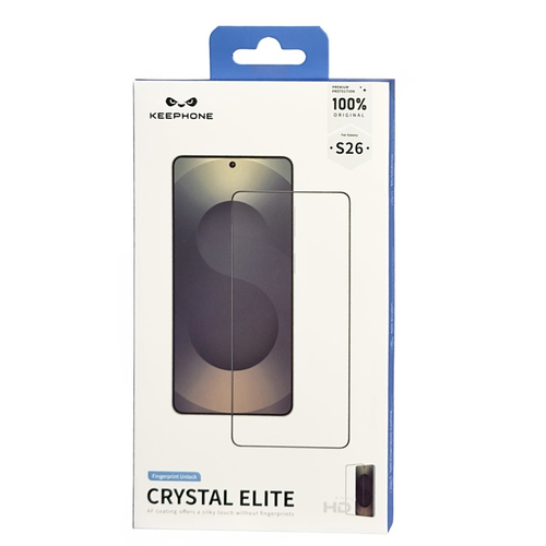 Защитное стекло Samsung S26 Keephone 3D Full Crystal Elite прозрачное