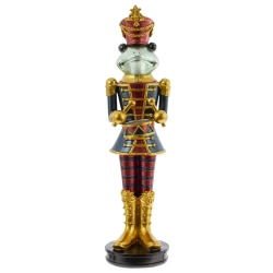 Фигурка декоративная "Солдатик-лягушонок", L9,5 W9,5 H37,5 см