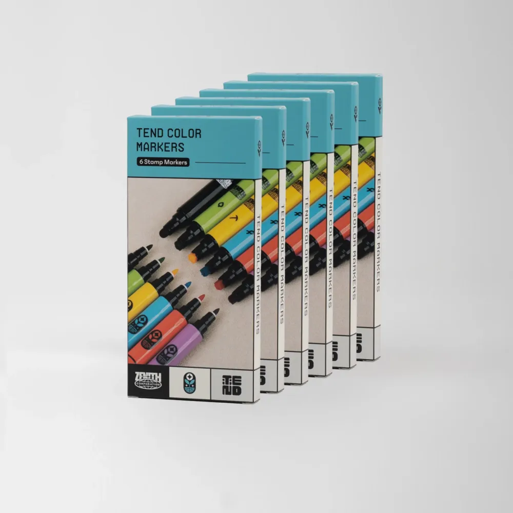 Tend Marker Pack x6