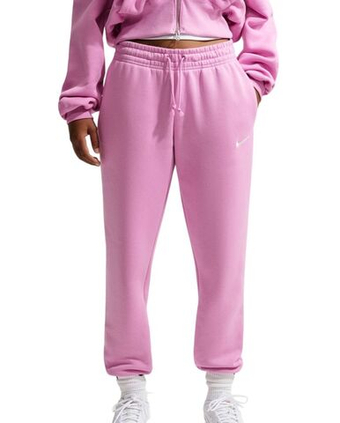 Женские теннисные брюки Nike Sportswear Phoenix Fleece - light magenta/sail