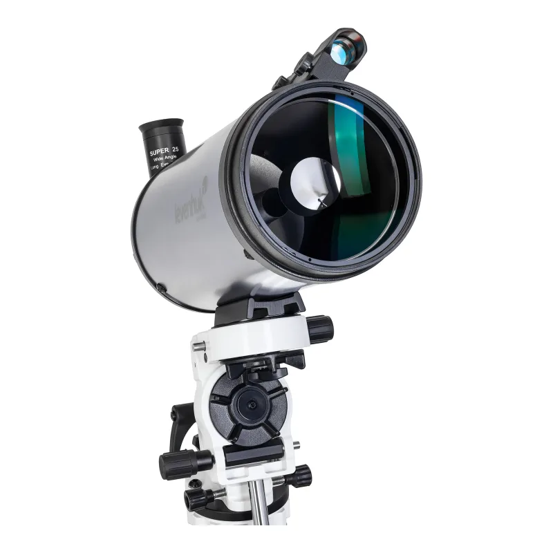 Телескоп Levenhuk New Skyline PRO MAK 102/1300 AZ-EQA - крупный план оптической трубы и монтировки