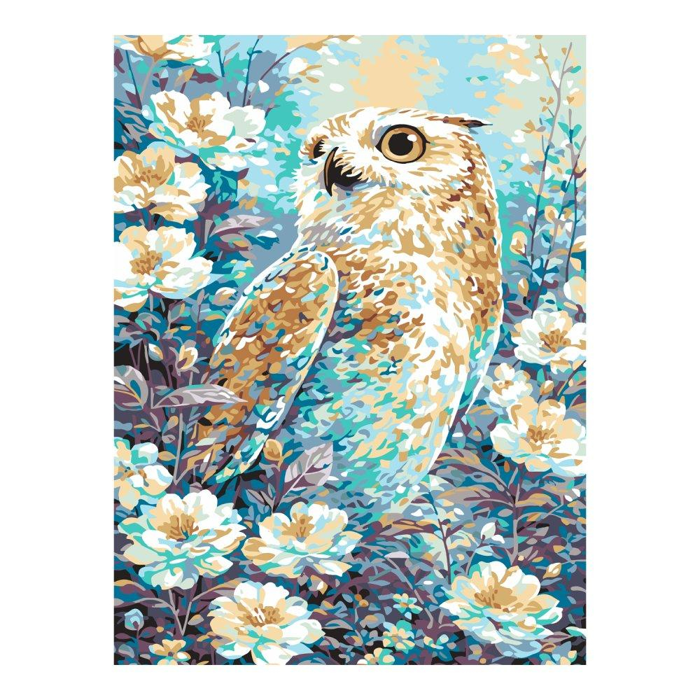 Картина по номерам 30*40 см "Белая сова" (на подрам.) (Lori)