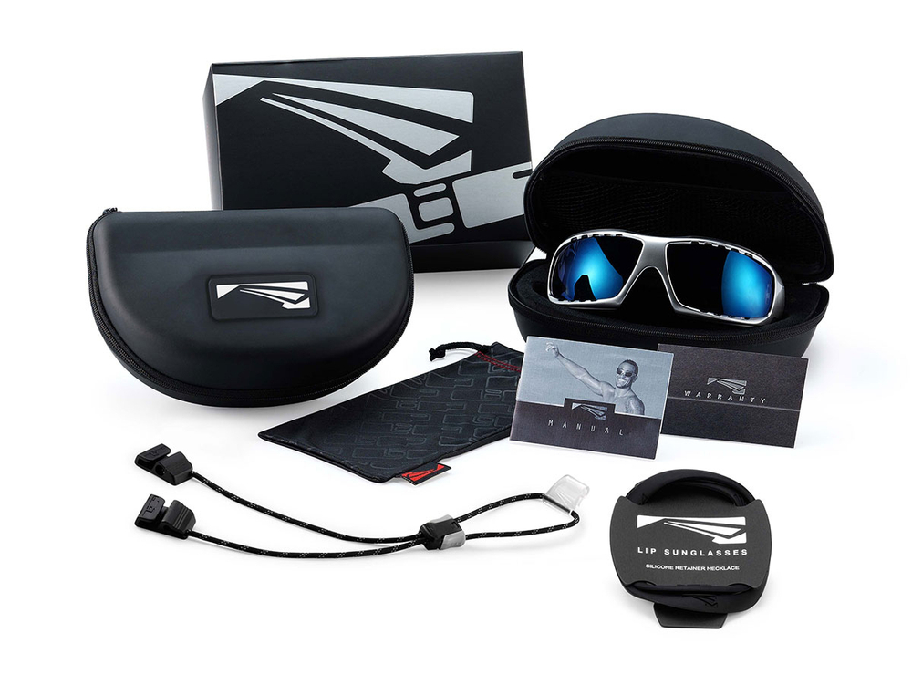 Спортивные очки LiP Typhoon / Matt Black - Black / Zeiss / PA Polarized / Pacific Blue Lens
