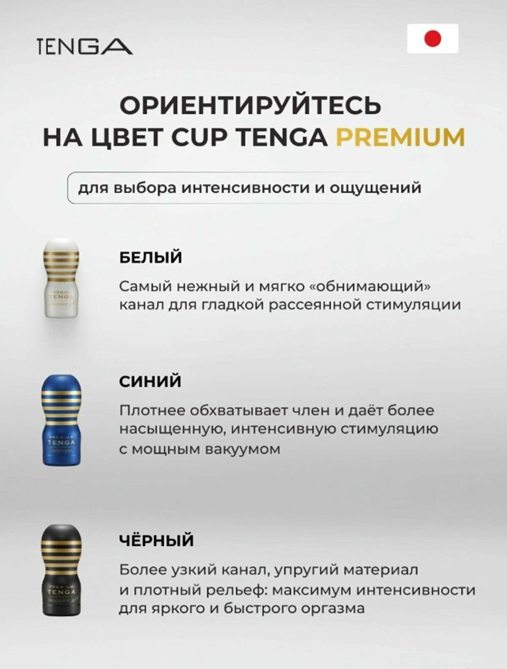 Нереалистичный мастурбатор Tenga Premium Original Vacuum Cup голубой 15,5 см