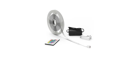 Лента в комплекте LED 5050/30RGB+30W 12V 6W/m 390lm/m RGBW 10mm IP20 3m BT010 Basic Gauss.