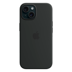 Силиконовый чехол с поддержкой MagSafe Apple Silicone Case для iPhone 15, Black (Черный)